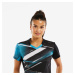 Dámske tričko TTP560 na stolný tenis čierno-modré