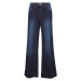 Strečové džínsy, stredná výška pásu, široký strih