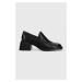 Kožené lodičky Vagabond Shoemakers Ansie dámske, čierna farba, na podpätku, 5545.101.20