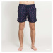 Plavky Urban Classics Pattern Swim Shorts Navy/ Pink