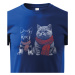 Roztomilé detské tričko s potlačou psíka a mačky - skvelé detské tričko