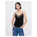 GAP Velvet tank top with lace - Women's