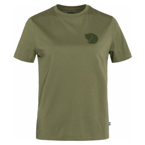 Fjällräven Fox Boxy Logo Tee W Green Outdoorové tričko