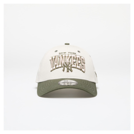 New Era New York Yankees White Crown 9FORTY Adjustable Cap Ivory/ New Olive