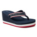 Tommy Hilfiger Žabky Hilfiger Hi Wedge Beach Sandal FW0FW08012 Tmavomodrá