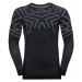 Odlo SUW MEN'S TOP L/S CREW NECK NATURAL+ KINSHIP WARM tmavo šedá - Pánske tričko