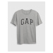 Šedé chlapčenské tričko Teen organic logo GAP GAP