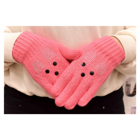 Detské korálové zimné rukavice 6-12Y ELLIE John-C
