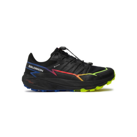 Pánska bežecká trailová obuv SALOMON ThunderCross GTX Blue Fire black surf the web safety yellow