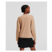 Sveter Karl Lagerfeld Light V-Neck Knit Sweater Nomad