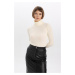 DEFACTO Fitted Turtleneck Ribbed Sweater