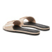 Calvin Klein Jeans Šľapky Flat Sandal Slide Mg Met YW0YW01348 Béžová