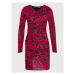LOVE MOSCHINO Každodenné šaty W5C5180E 2380 Červená Slim Fit