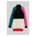 Sveter Karl Lagerfeld Colour Block Knit Tunic Rôznofarebná