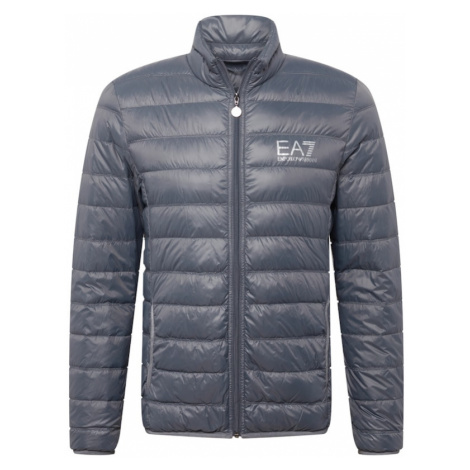 EA7 Emporio Armani Zimná bunda  sivá / svetlosivá