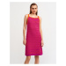 Dilvin 90115 Hrubý textúrovaný sveter šaty-malina