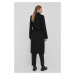 Vlnený kabát Bruuns Bazaar Catarina Novelle čierna farba, prechodný