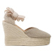 Manebi Espadrilky Heart-Shaped Wedge Espadrilles O 7.1 WH Béžová