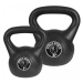 Gorilla Sports Sada kettlebell činek, plast, černé, 24 kg