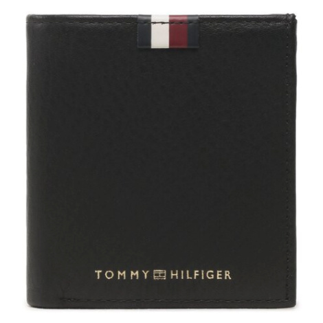 Tommy Hilfiger Malá pánska peňaženka Th Prem Lea Trifold AM0AM11263 Čierna