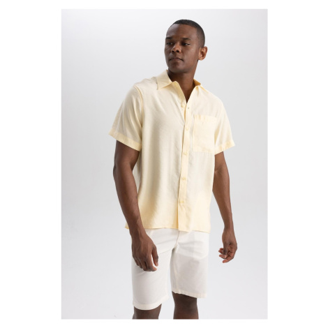 DEFACTO Relax Fit Poplin Short Sleeve Shirt