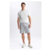 DEFACTO Regular Fit Thin Sweatshirt Fabric Short