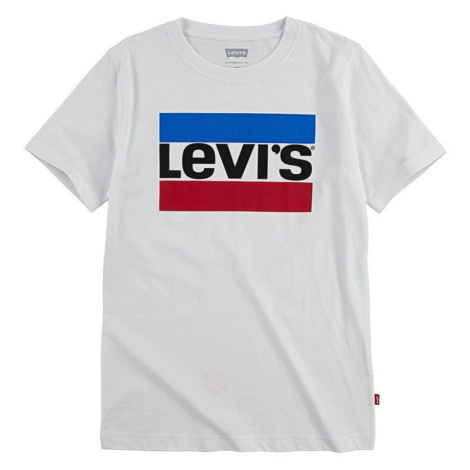 Detské tričko Levi's biela farba, s potlačou Levi´s