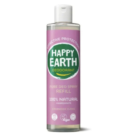 Happy Earth - Deodorant sprej, levandule ylang, náhradní náplň, 300 ml