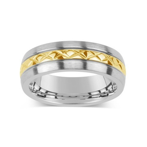 Snubný oceľový prsteň pre mužov a ženy KMR10006 Silvego