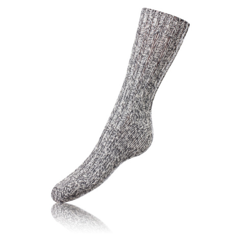 Bellinda NORWEGIAN STYLE SOCKS - Pánske zimné ponožky nórskeho typu - sivá