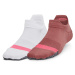 Under Armour Breathe 2 No Show Tab 2Pk Red