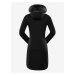 Čierny dámsky softshellový kabát s kapucňou ALPINE PRE IBORA