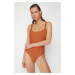 Trendyol Tile Square Neck Regular Swimsuit