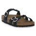 Birkenstock  FRANCA BRAIDED BALCK OILED CAL S  Šľapky Čierna