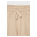 Detské bavlnené šortky Guess béžová farba, jednofarebné, nastaviteľný pás