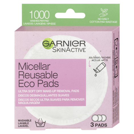 Garnier Znovu použiteľné odličovacie tampóny Eco Pads 3 ks