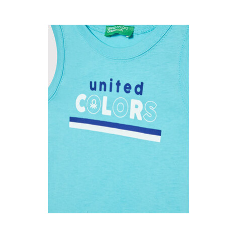 United Colors Of Benetton Top 3I1XGH002 Modrá Regular Fit