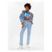 Calvin Klein Jeans Top J20J221068 Modrá Slim Fit