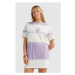 O'Neill WOW T-SHIRT DRESS Dámske tričkové šaty, fialová, veľkosť