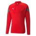 Puma TEAMFINAL TRAINING 1/4 ZIP TOP Pánska športová mikina, červená, veľkosť