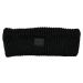 Knitted wool headband black