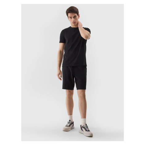 Men's 4F Tracksuit Shorts - Black