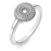 Hot Diamonds Krásny strieborný prsteň s diamantom Forever DR246 59 mm