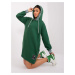 Dark green hoodie dress