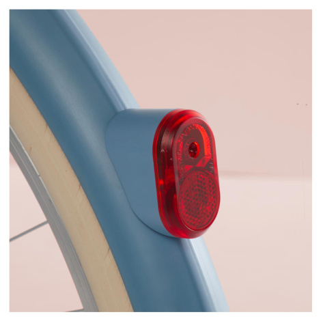 Zadné svietidlo na dynamo LED na mestský bicykel Elops denimové