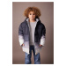 DEFACTO Boy's Water Repellent Hooded Double-Sided Puffer Jacket