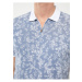 LC Waikiki Men's Polo Neck Short Sleeved Patterned Pique T-Shirt.