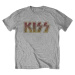 Kiss tričko Vintage Classic Logo Šedá