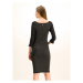 TWINSET Úpletové šaty 192TT3202 Čierna Slim Fit