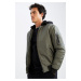 DEFACTO Windproof Water Repellent Slim Fit Hooded Coat